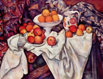 Impressionist Still Life Painting - Apples and Oranges Paul Cezanne Impressionism still life